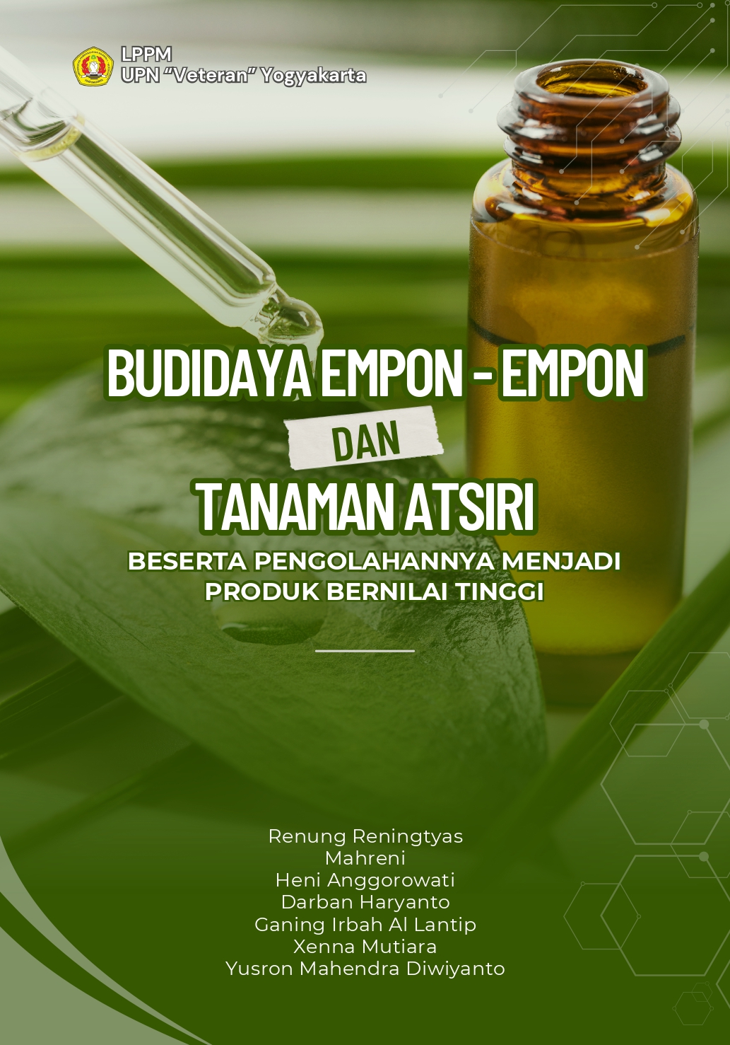 Cover Buku Budidaya Tanaman Empon-Empon dan Tanaman Atsiri Beserta Pemgolahannya Menjadi Produk Bernilai Tinggi
